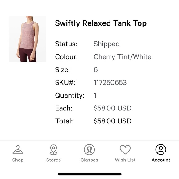 Lululemon Swiftly Relaxed Tank Top - Picture 4 of 4